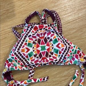 BECCA Multicolor Geometric Swim Top